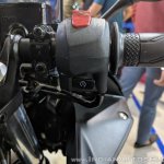 2018 Yamaha YZF-R3 Black right switchgear at 2018 Auto Expo