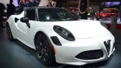 Alfa Romeo 4C Coupe front three quarter at the 2016 Geneva Motor Show