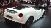 Alfa Romeo 4C Coupe rear three quarter at the 2016 Geneva Motor Show