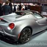 Alfa Romeo 4C Spider rear three quarters at the 2016 Geneva Motor Show