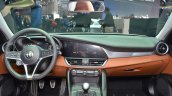 Alfa Romeo Giulia dashboard at the 2016 Geneva Motor Show Live