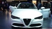 Alfa Romeo Giulia front white at the 2016 Geneva Motor Show Live