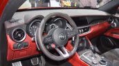 Alfa Romeo Stelvio Quadrifoglio dashboard at 2017 Dubai Motor Show