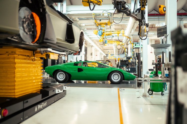 Lamborghini Countach Green Right Side